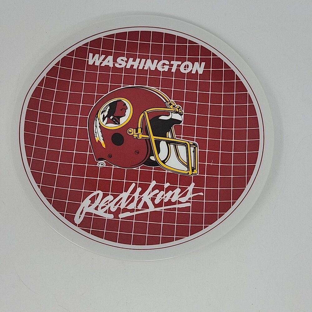 Washington Redskins 8" Commemorative Plate - NFL Licensed - Vintage - Papel